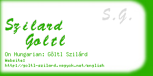 szilard goltl business card